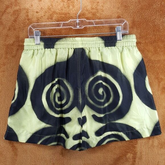 NANUSHKA Shorts Mens Medium Yellow Black Swirl Spray 100% Silk AMIL $495 - Picture 4 of 9